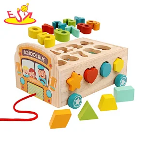 2020 New arrived multifunctional wooden educational box for kids W05C141
