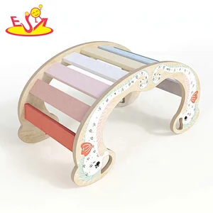 2020 Customize colorful wooden baby climbing toy for wholesale W08K299