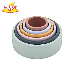 2020 Customize educational wooden stacking cups for kids W13D296