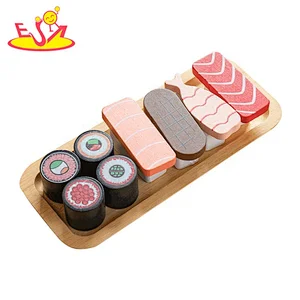 New sale simulation play wooden sushi toy for children W10B352