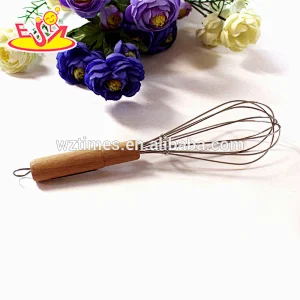 2018 wholesale wooden egg whisk for kitchen high quality wooden egg whisk for kitchen best sale wooden egg whisk W02B029