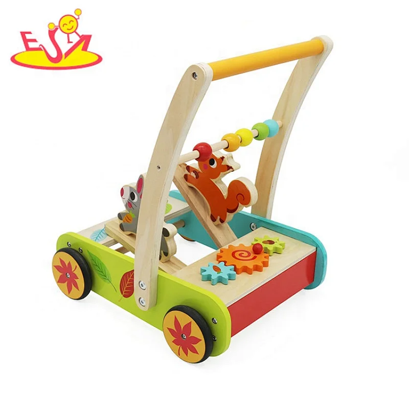 New design multi activities wooden walker for preschoolers W16E154 ...