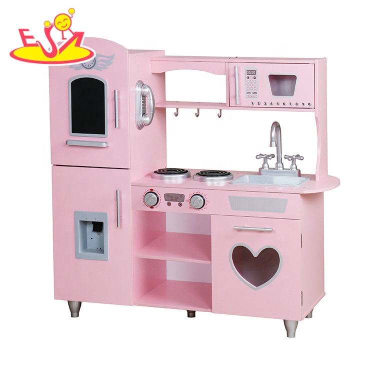 Pink wooden play clearance kitchen