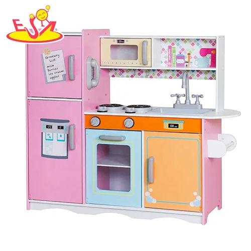 Ready to ship pretend play wooden kitchen appliance toy for kids W10C569
