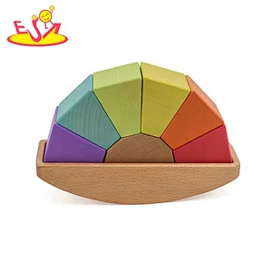 Customize educational wooden balance block set for kids W11F091
