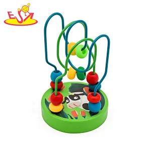 Customize classic wooden mini bead maze for kids W11B265