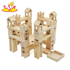 Customize educational wooden marble race track for kids W04E108