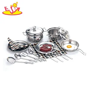 wholesale 21 PCS stainless steel toy pots and pans set for children M03A003