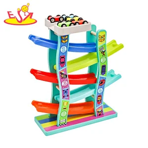 Customize educational wooden toy car ramps for toddlers W04E110