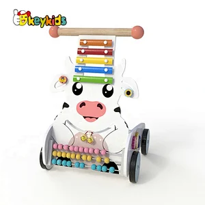 New design multifunctional wooden baby walker toys for preschool W16E155