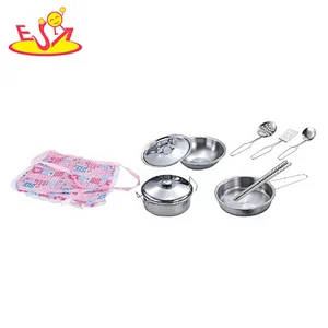Customize 11 PCS stainless steel play saucepan set for children M03A019