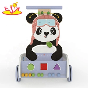 Customize activity fun wooden kids wagon for pull along W16E156B