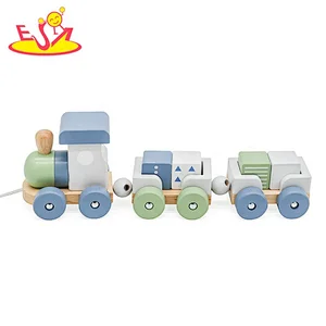 2021 New hottest educational wooden block train toy for kids W04A528