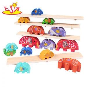 wholesale cheap stacking wooden balance toys for kids W11F090