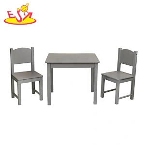2021 High quality preschool study wooden kids table and chairs for wholesale W08G301A