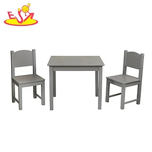 2021 High quality preschool study wooden kids table and chairs for wholesale W08G301A