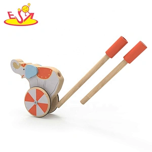 New design educational wooden baby push walker for wholesale W05A029