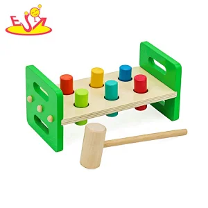 New design preschool wooden hammering pounding toy for children W11G067