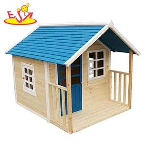 2021 Hot sale children outdoor wooden house toys for kids garden playing W01D088A