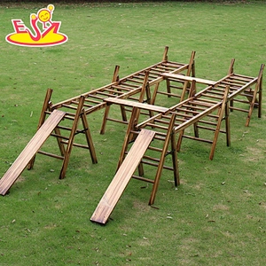 8PCS/ 16PCS/ 24PCS Outdoor wooden Kindergarten play ladder W01D092