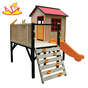2021 New hottest outdoor wooden house toys for kids garden playing W01D080