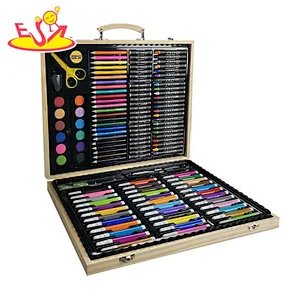 2021 New hottest  150PCS drawing set in wooden case for kids gift W12B184