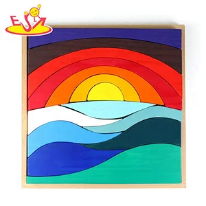 Solid wood New sale  educational Wooden puzzle W14A262