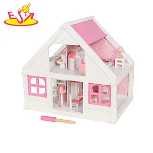 High grade simulation mIni doll house wooden house toy for girls W06A319