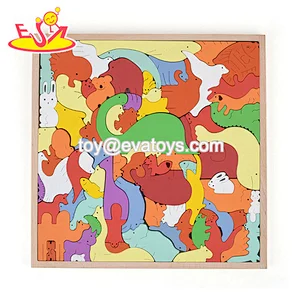 Most popular wooden animal puzzle for preschool kids W14A295