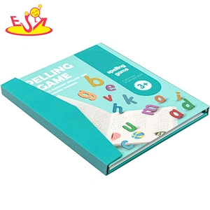 High quality educational wooden learning book toy for children W12E099