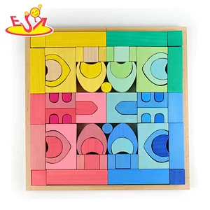 Hot sale Educational  Wooden building blocks toy for kis to explore W13A245