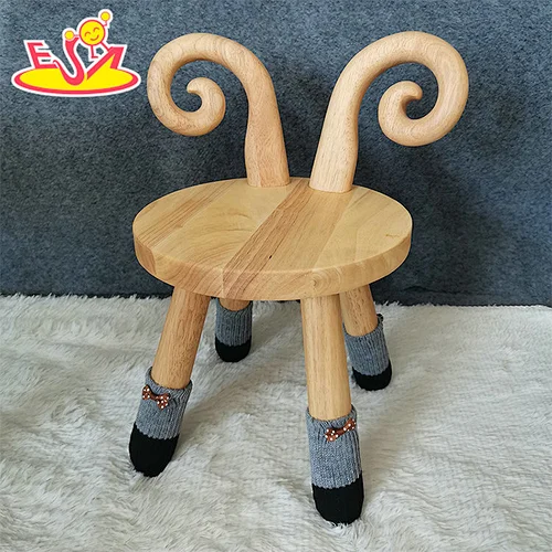 Customized cute sheep shape wooden cartoon chair for kids W08G314