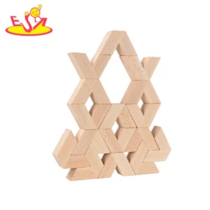Most popular wooden blocks building stacking toys for kids W13A255