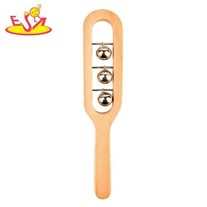 New beautiful toddler wooden hand the bell toy for kias education W07I173