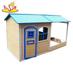 2021 New hottest custom wholesale great sale outdoor wooden house for kids palying W01D087B