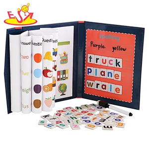 2021 Most popular preschool wooden learning book toy for children W12E106