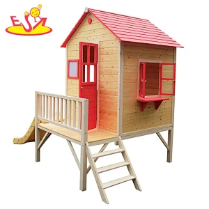 High quality outdoor wooden house toys for kids garden playing W01D079B