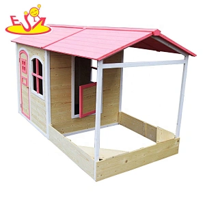 Children outdoor wooden house toys for kids garden playing W01D087A