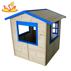 Custom wholesale great sale outdoor wooden house for kids palying W01D085