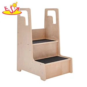 2021 New design kids step stool wooden furniture for living room W08G307
