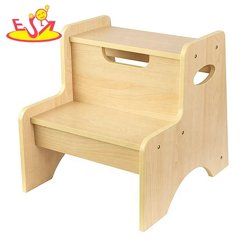 Wholesale kids steps tool living room wooden chair furniture for toddlers W08G308
