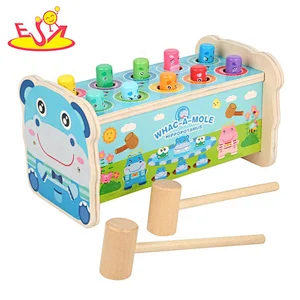 Hot sale wooden instrument beat toys with music W11G076B
