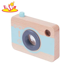 High quality wooden funny camera kaleidoscope for kids W01A367D