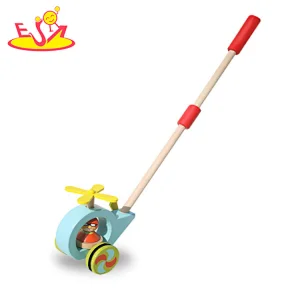 New arrived cartoon wooden animal car pull toy for kids W05A031