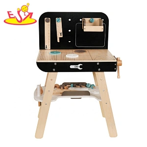Customize educational wooden drill & learn toolbox workbench DIY toys for kids W03D140