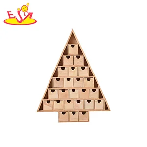 Caja de regalo de chocolate personalizada calendario de llegada de Navidad de madera para la venta w02a433