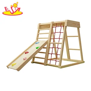 2022 Top sale Montessori indoor equipment wooden climbing set for children W01F013