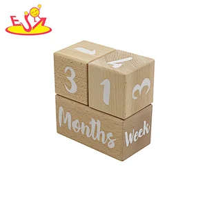 High quality perpetual wooden desk date blocks for Office, Home Decor W13A268