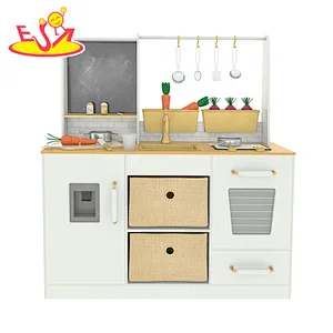 Customize simulation paly wooden farmhouse play kitchen for children W10C712