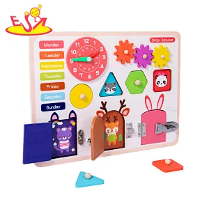 2022 Customize times learning wooden montessori activity board for children W12D341